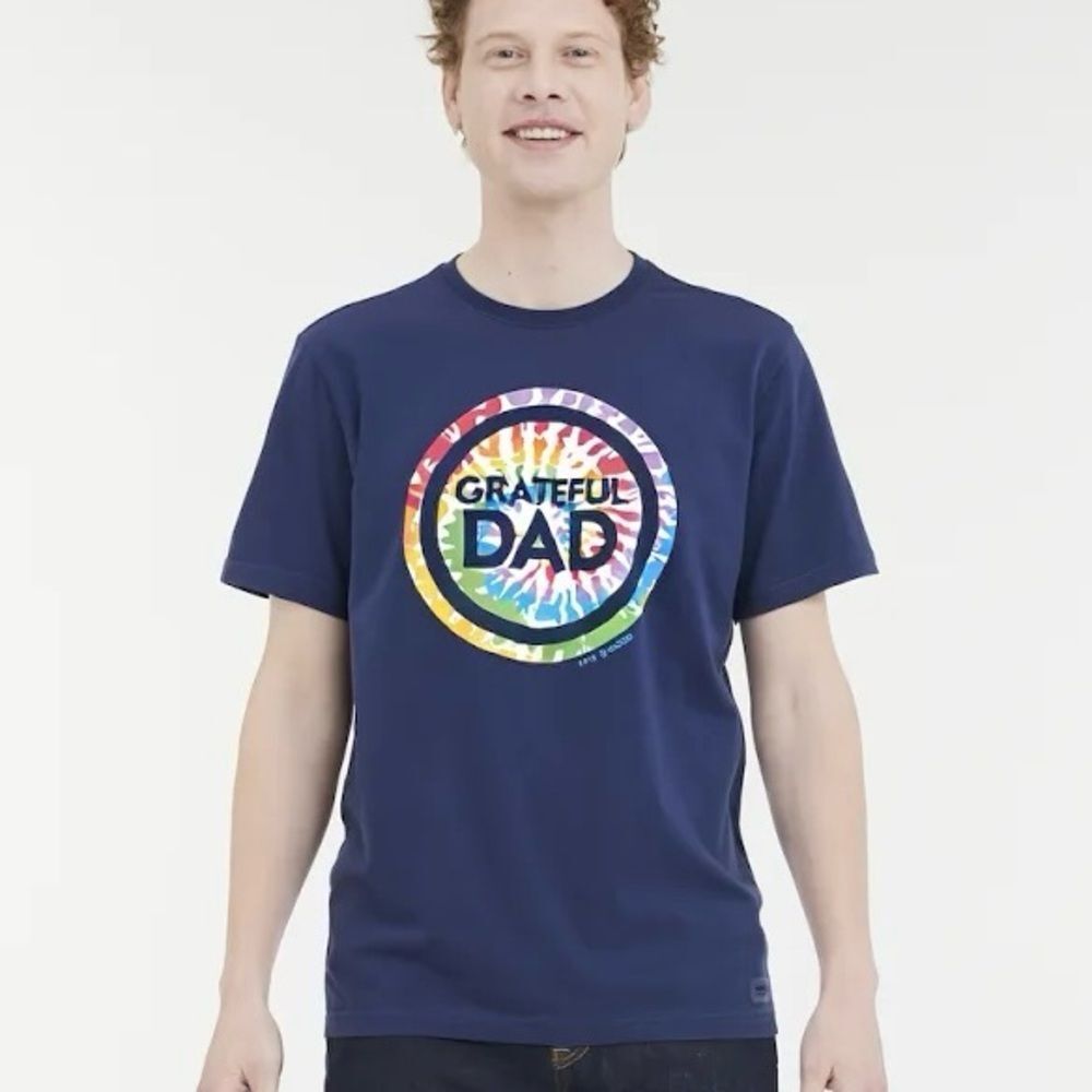 Life Is Good Navy Grateful‎ Dad Crusher Tee deadhead XL